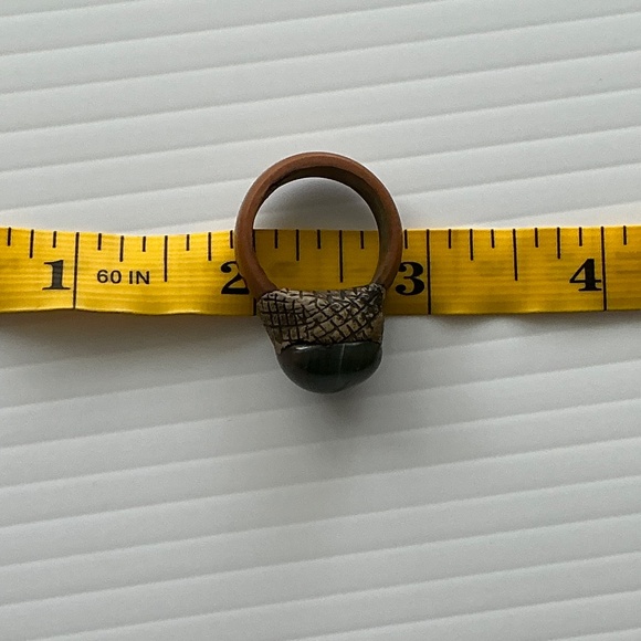 Green Agate Ring Size 8 - Picture 4 of 5